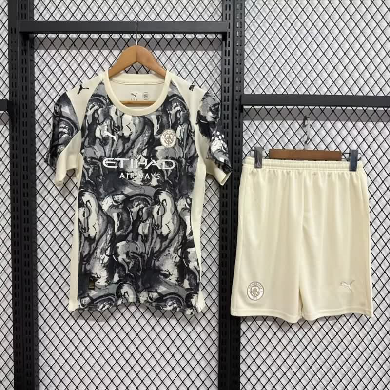 Kids Manchester City 25/26 Special Soccer Jersey And Shorts