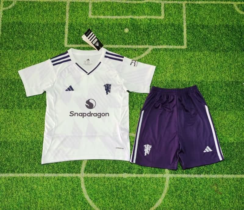 Kids Manchester United 25/26 Away Soccer Jersey And Shorts Kids Manchester United 25/26 Away Soccer Jersey And Shorts