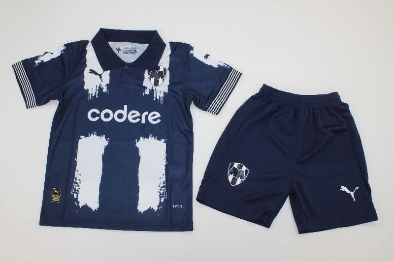 Kids Monterrey 25/26 Home Soccer Jersey And Shorts