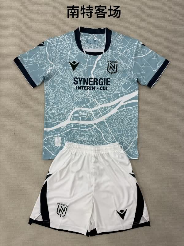 Kids Nantes FC 25/26 Away Soccer Jersey And Shorts