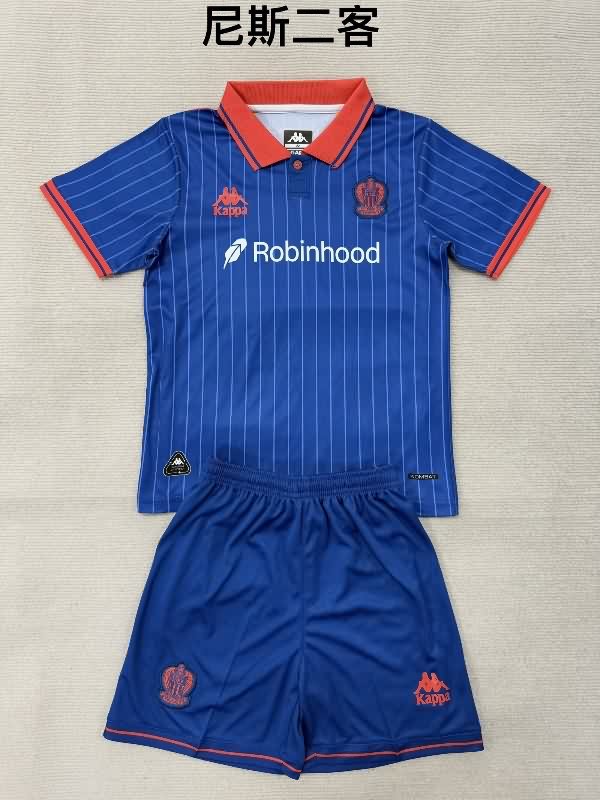 Kids OGC Nice 25/26 Third Soccer Jersey And Shorts