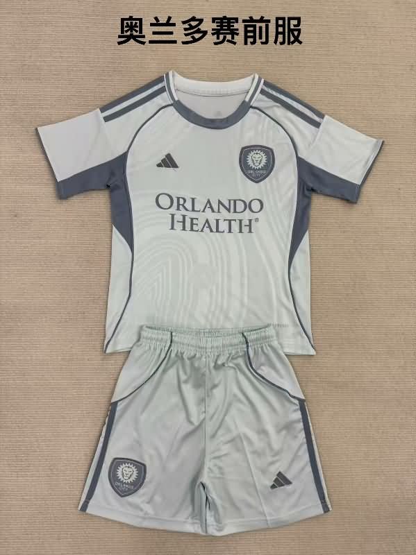 Kids Orlando City 2025 Training Soccer Jersey And Shorts