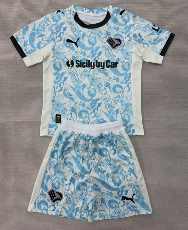 Kids Palermo 25/26 Third Soccer Jersey And Shorts