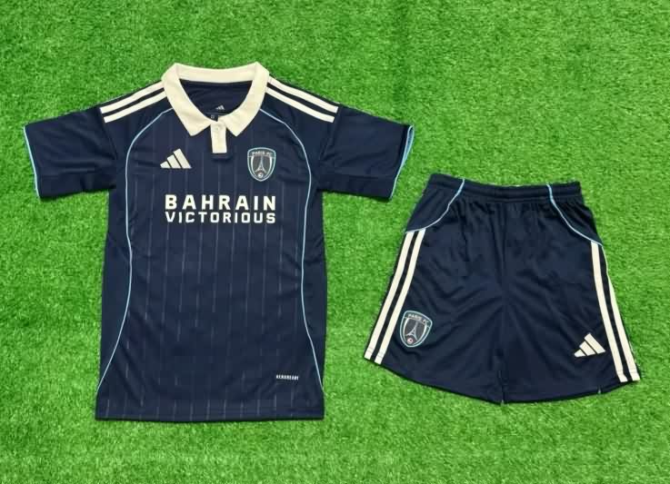 Kids Paris FC 25/26 Home Soccer Jersey And Shorts