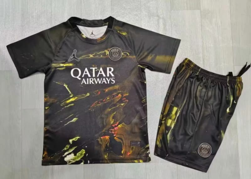 Kids Paris St German 25/26 Fifth Soccer Jersey And Shorts