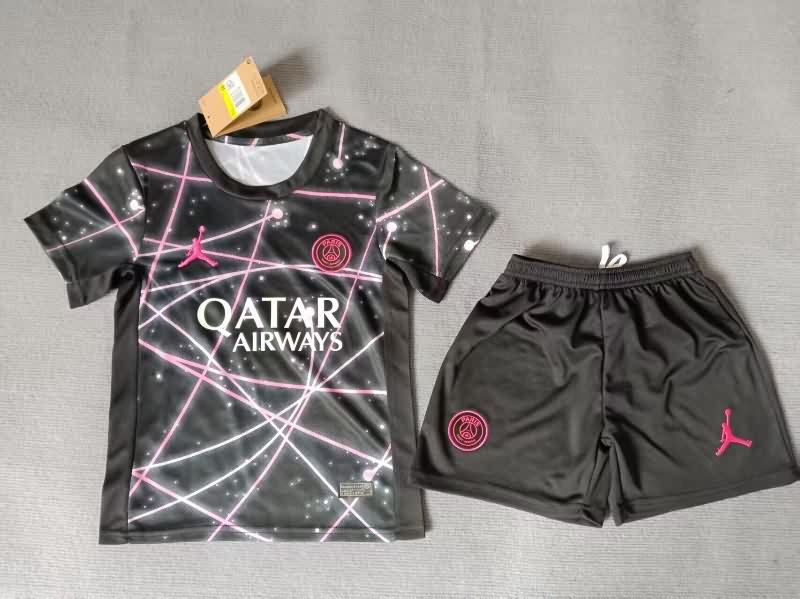 Kids Paris St German 25/26 Training Soccer Jersey And Shorts 03