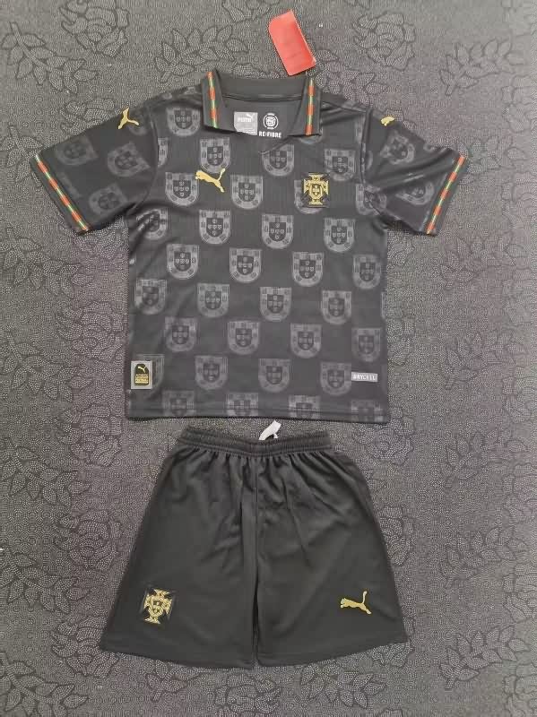 Kids Portugal 25/26 Away Soccer Jersey And Shorts