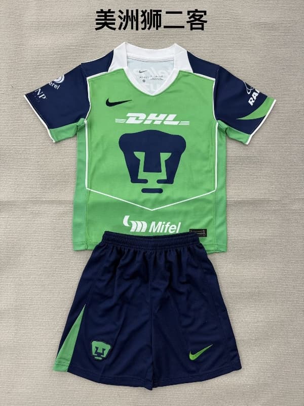 Kids Pumas UNAM 25/26 Third Soccer Jersey And Shorts Kids Pumas UNAM 25/26 Third Soccer Jersey And Shorts