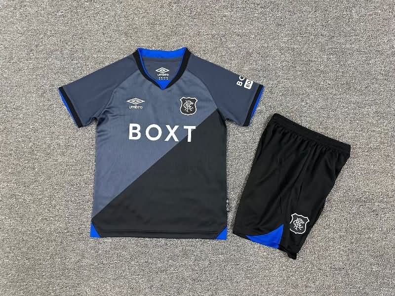 Kids Rangers 25/26 Third Soccer Jersey And Shorts