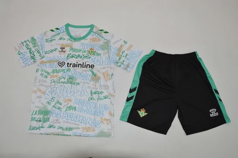 Kids Real Betis 25/26 Training Soccer Jersey And Shorts