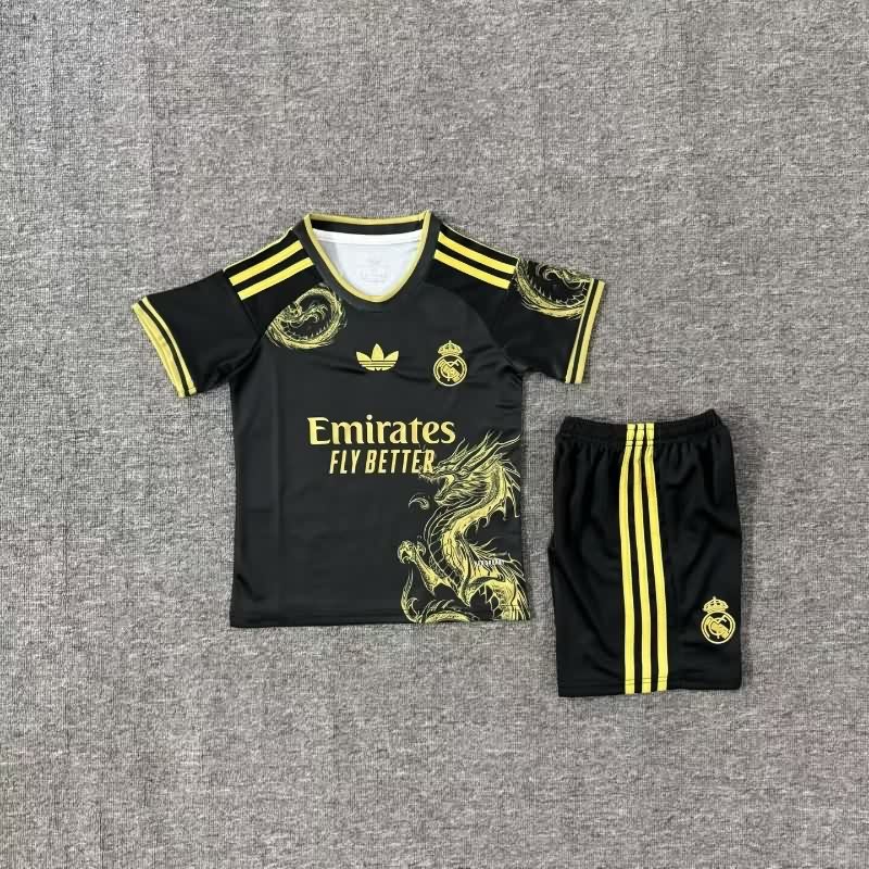 Kids Real Madrid 25/26 Special Soccer Jersey And Shorts 06