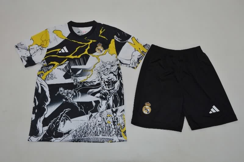 Kids Real Madrid 25/26 Special Soccer Jersey And Shorts 07