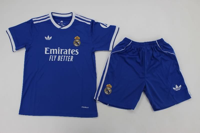 Kids Real Madrid 25/26 Third Soccer Jersey And Shorts Leaked