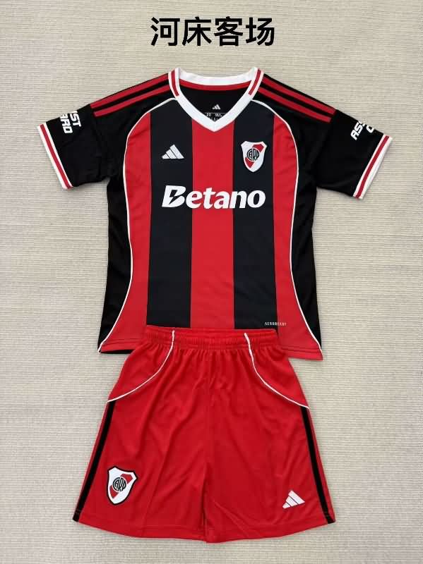 Kids River Plate 25/26 Away Soccer Jersey And Shorts Kids River Plate 25/26 Away Soccer Jersey And Shorts