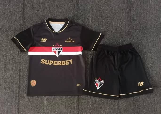 Kids Sao Paulo 2025 Third Soccer Jersey And Shorts