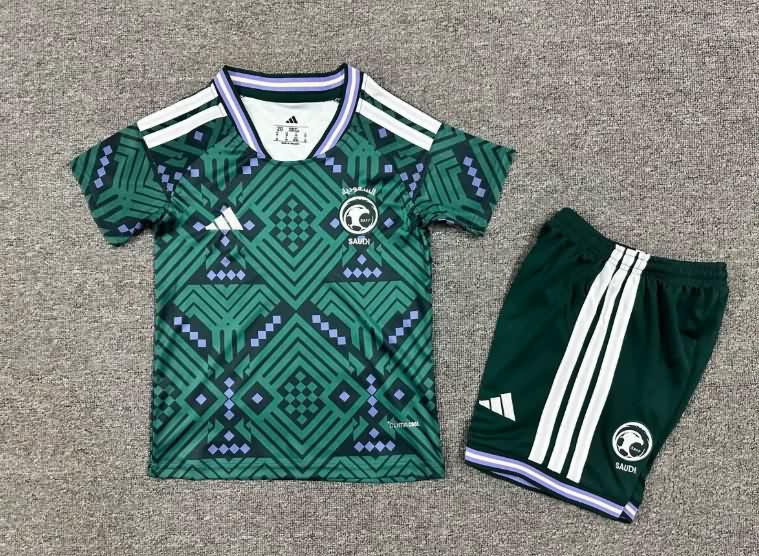 Kids Saudi Arabia 2026 World Cup Home Soccer Jersey And Shorts