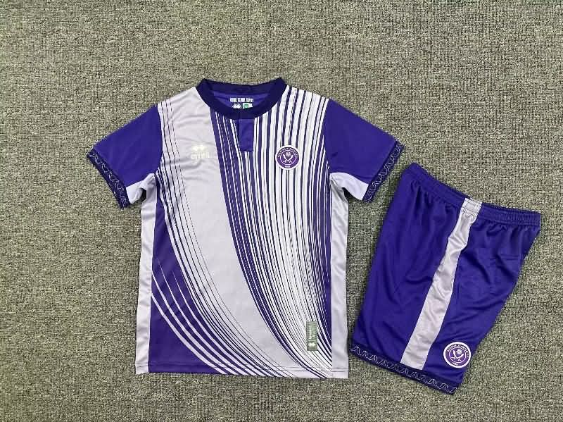 Kids Sheffield United 25/26 Third Soccer Jersey And Shorts