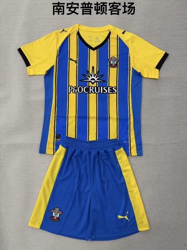 Kids Southampton 25/26 Away Soccer Jersey And Shorts