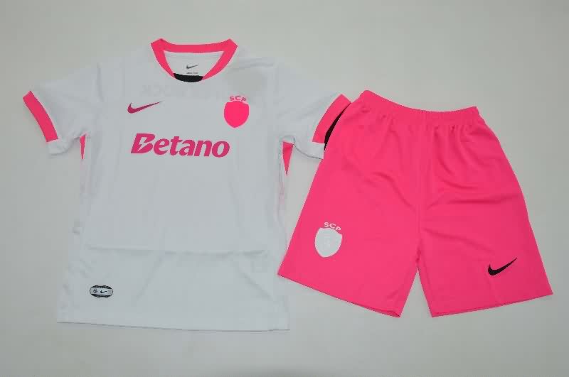 Kids Sporting Lisbon 25/26 Special Soccer Jersey And Shorts 02