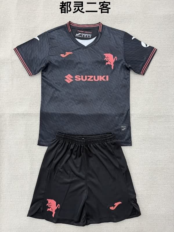 Kids Torino 25/26 Third Soccer Jersey And Shorts