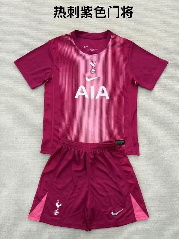 Kids Tottenham Hotspur 25/26 Purple Soccer Jersey And Shorts