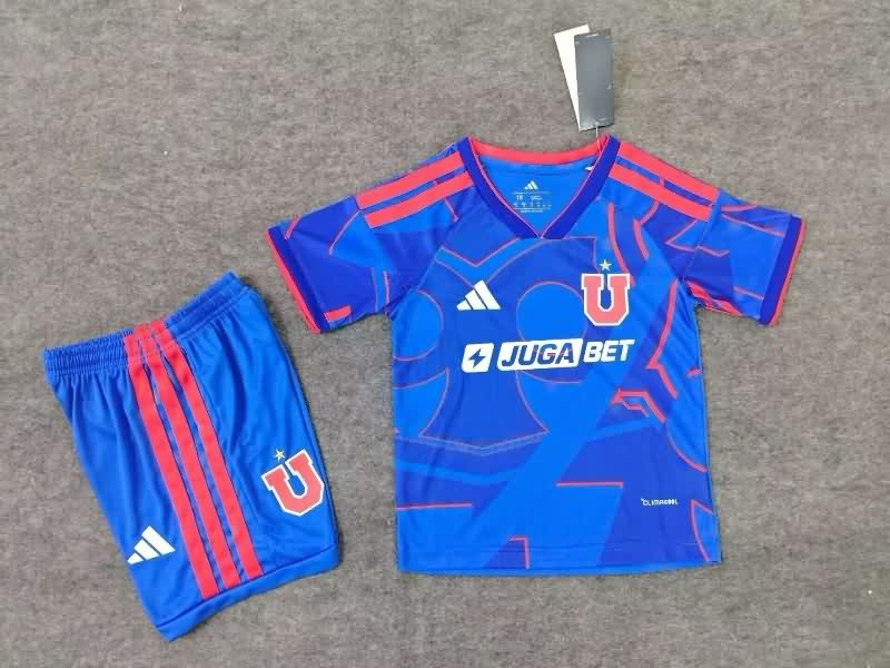 Kids Universidad Chile 2026 Home Soccer Jersey And Shorts