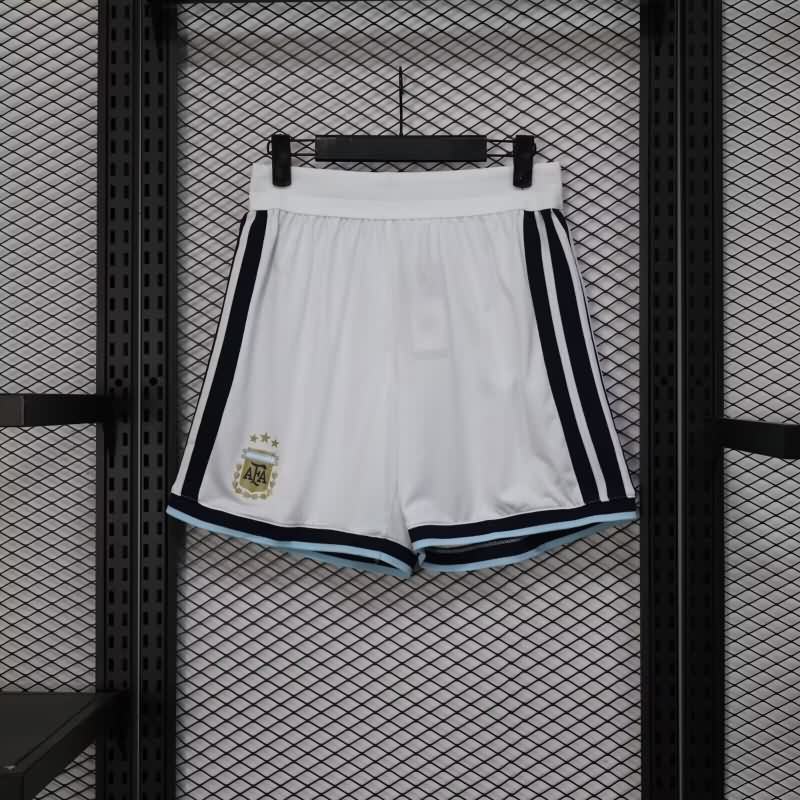 AAA Quality Argentina 2026 White Soccer Shorts (Player)