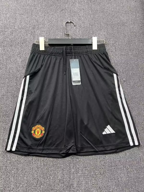 AAA Quality Manchester United 2025/26 Black Soccer Shorts AAA Quality Manchester United 2025/26 Black Soccer Shorts