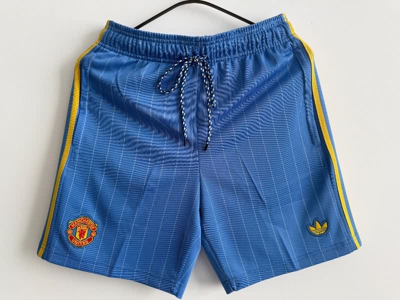 AAA Quality Manchester United 25/26 Blue Soccer Shorts