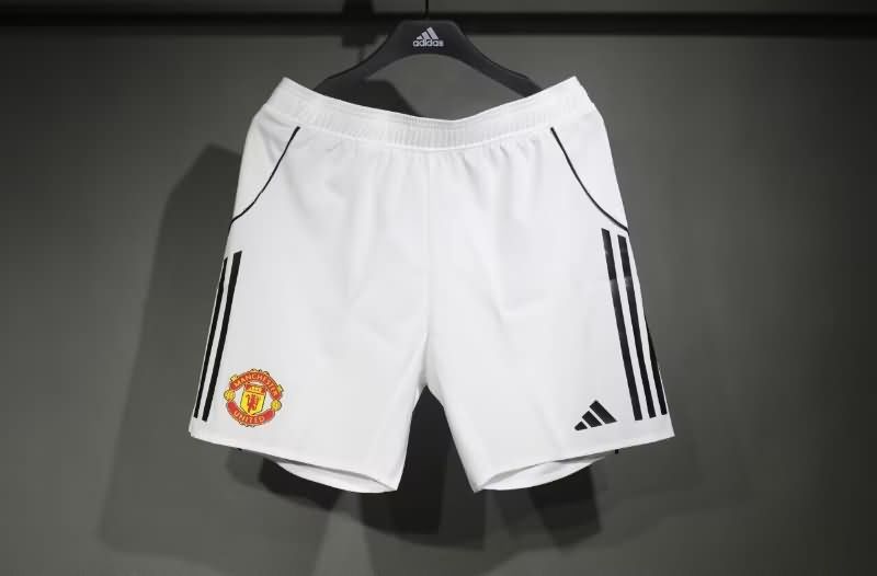 AAA Quality Manchester United 2025/26 Home Soccer Shorts (Player) AAA Quality Manchester United 2025/26 Home Soccer Shorts (Player)