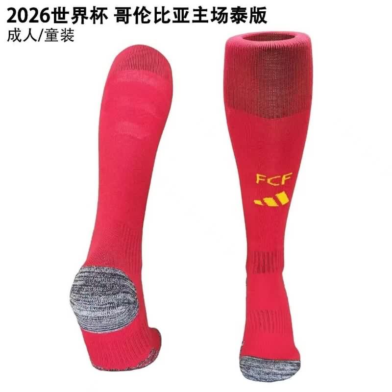 AAA Quality Colombia 2026 Home Soccer Socks