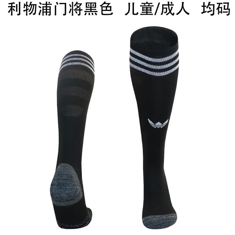 AAA Quality Liverpool 25/26 Goalkeeper Black Soccer Socks