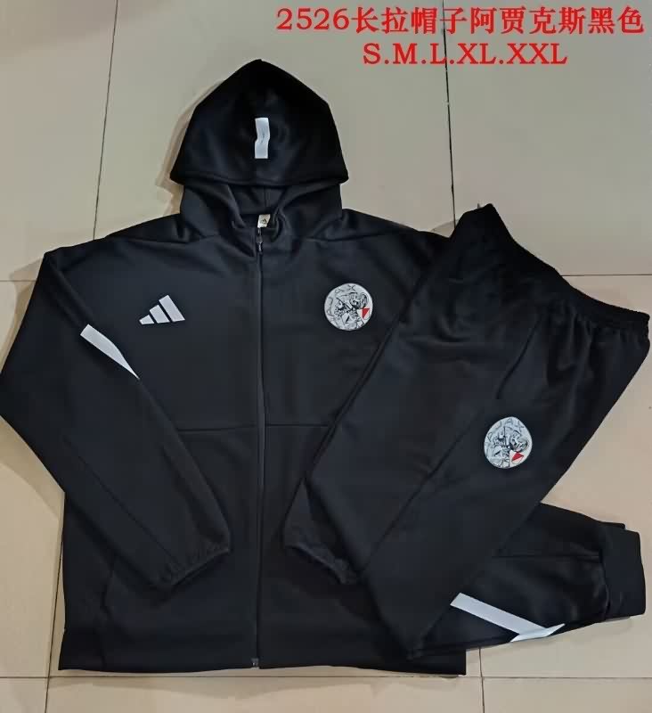 AAA Quality Ajax 25/26 Black Soccer Tracksuit 03