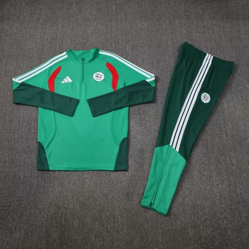 AAA Quality Algeria 2026 Green Soccer Tracksuit 03