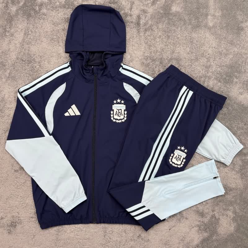 AAA Quality Argentina 2026 Dark Blue Soccer Tracksuit 02