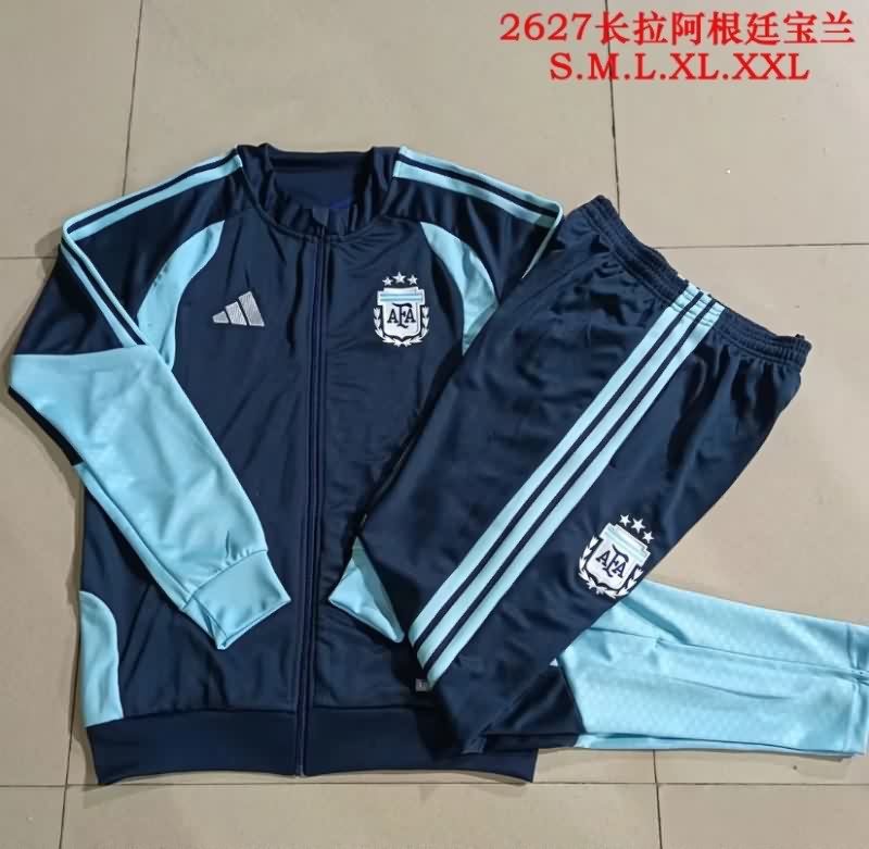 AAA Quality Argentina 2026 Dark Blue Soccer Tracksuit 03