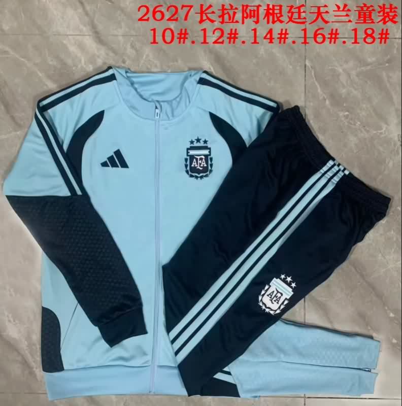 AAA Quality Argentina 2026 Light Blue Soccer Tracksuit