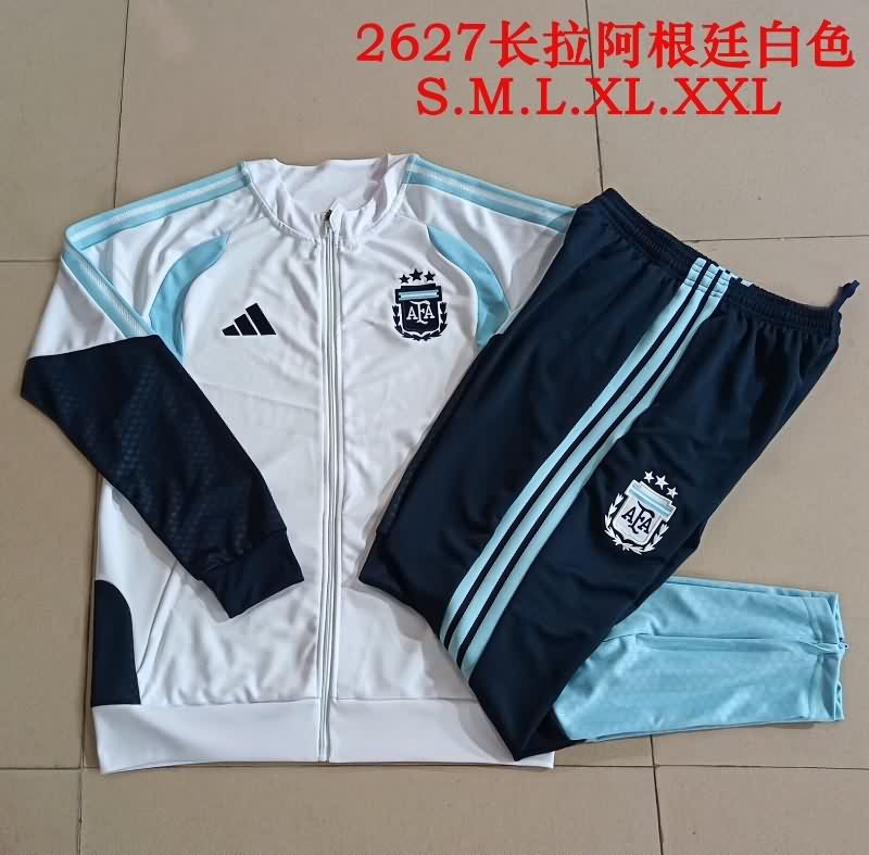 AAA Quality Argentina 2026 White Soccer Tracksuit 03 AAA Quality Argentina 2026 White Soccer Tracksuit 03