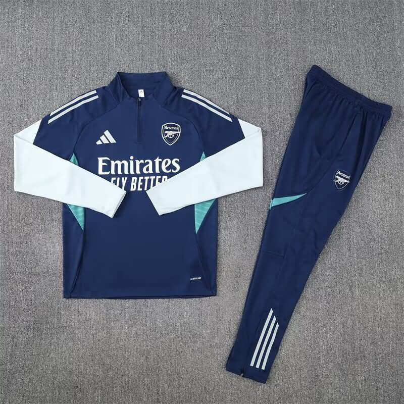 AAA Quality Arsenal 25/26 Dark Blue Soccer Tracksuit 03 AAA Quality Arsenal 25/26 Dark Blue Soccer Tracksuit 03