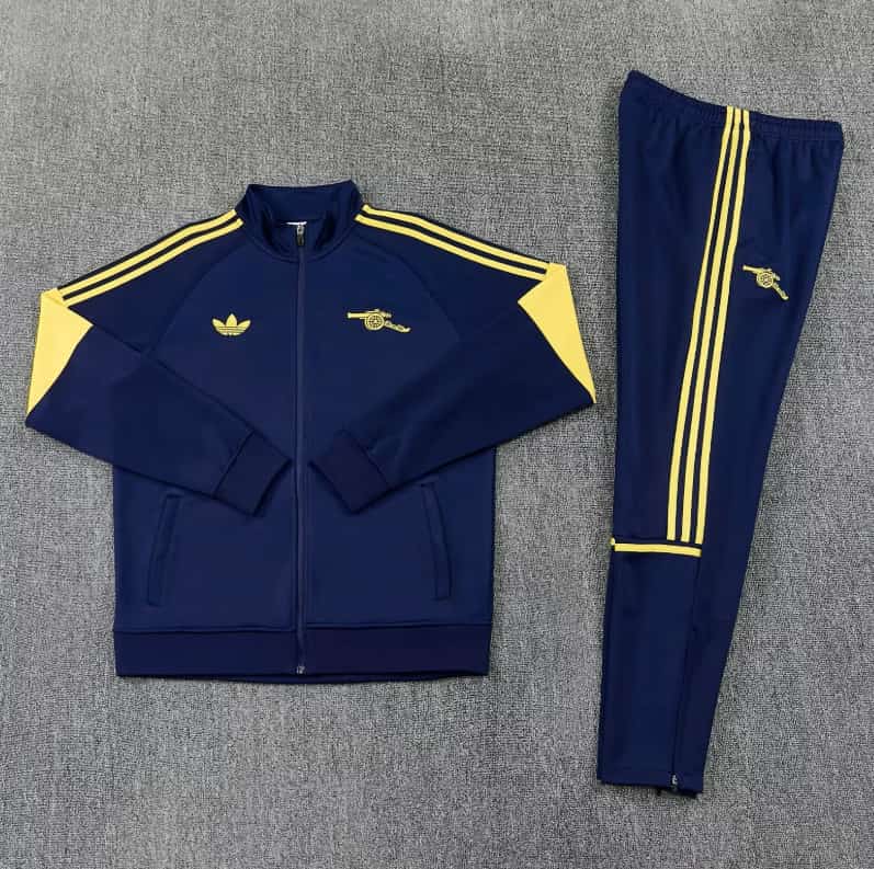 AAA Quality Arsenal 25/26 Dark Blue Soccer Tracksuit 10