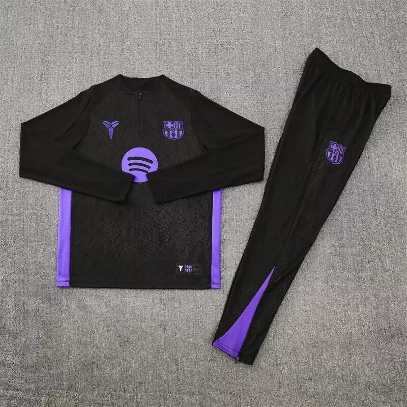 AAA Quality Barcelona 25/26 Black Soccer Tracksuit 03 AAA Quality Barcelona 25/26 Black Soccer Tracksuit 03