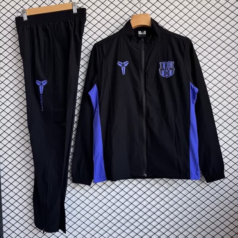 AAA Quality Barcelona 25/26 Black Soccer Tracksuit 05 AAA Quality Barcelona 25/26 Black Soccer Tracksuit 05