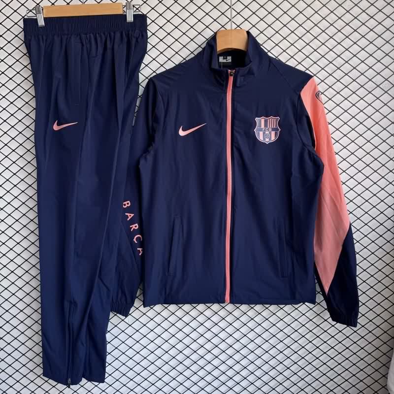 AAA Quality Barcelona 25/26 Dark Blue Soccer Tracksuit 08 AAA Quality Barcelona 25/26 Dark Blue Soccer Tracksuit 08