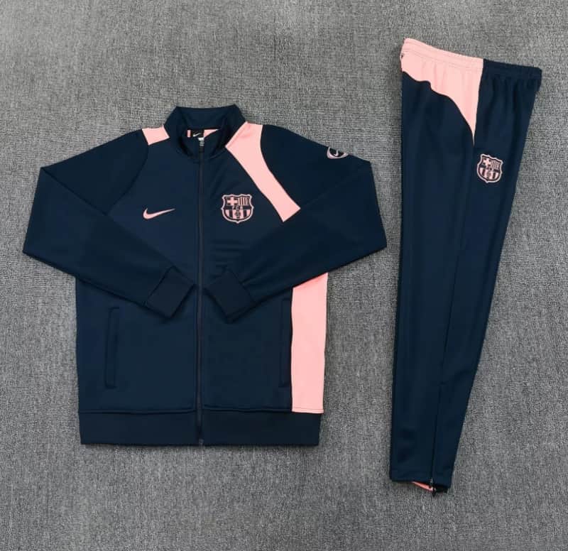 AAA Quality Barcelona 25/26 Dark Blue Soccer Tracksuit 10