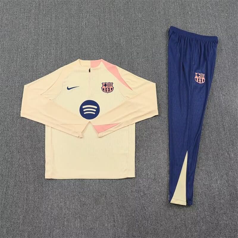 AAA Quality Barcelona 25/26 Yellow Soccer Tracksuit
