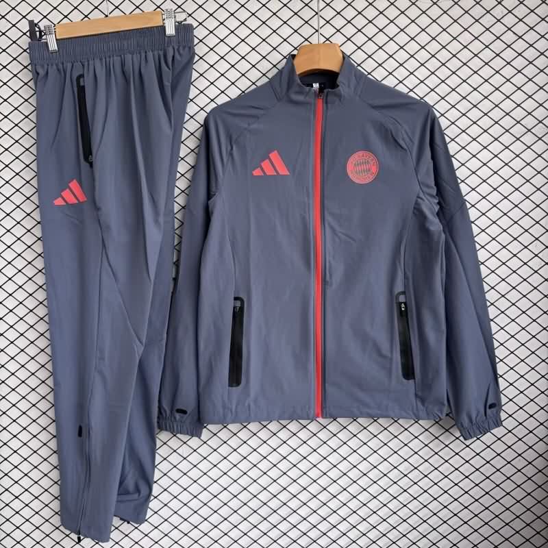 AAA Quality Bayern Munich 25/26 Dark Grey Soccer Tracksuit 04 AAA Quality Bayern Munich 25/26 Dark Grey Soccer Tracksuit 04