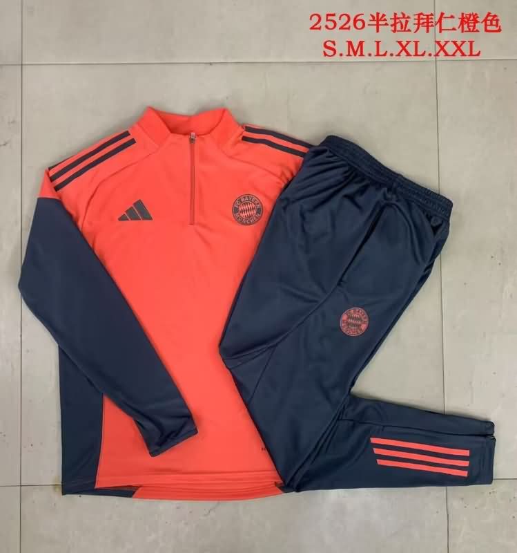 AAA Quality Bayern Munich 25/26 Orange Soccer Tracksuit