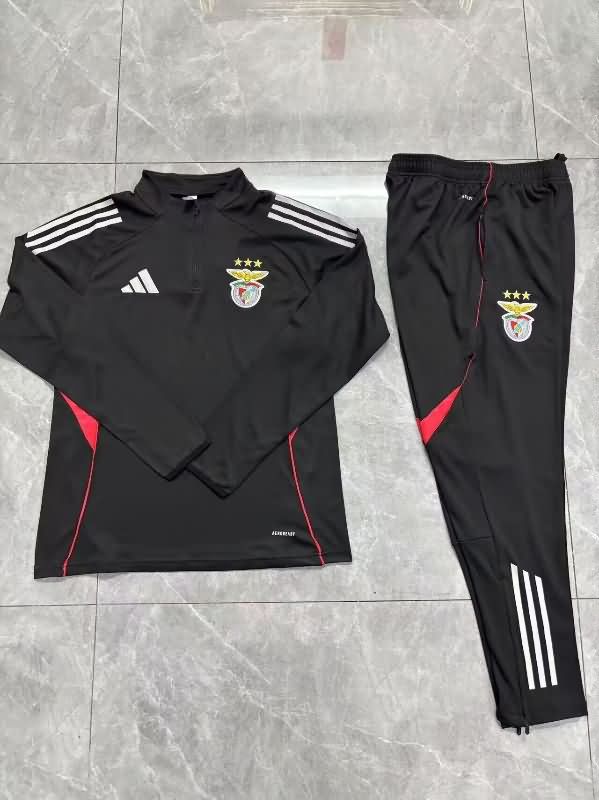 AAA Quality Benfica 25/26 Black Soccer Tracksuit