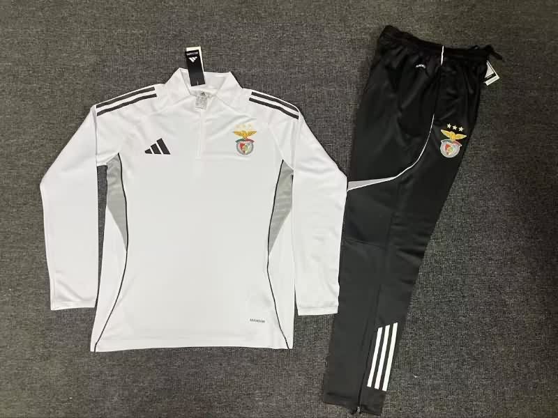 AAA Quality Benfica 25/26 White Soccer Tracksuit