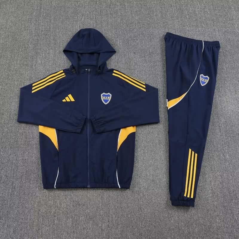 AAA Quality Boca Juniors 2025 Dark Blue Soccer Tracksuit 04